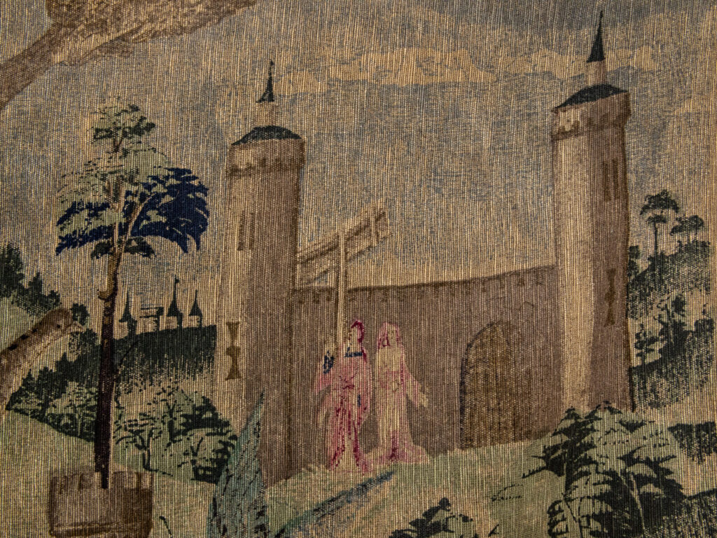 Вінтажний гобелен «Виїзд на полювання»