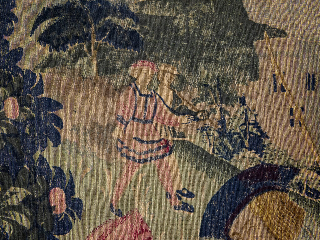 Вінтажний гобелен «Виїзд на полювання»