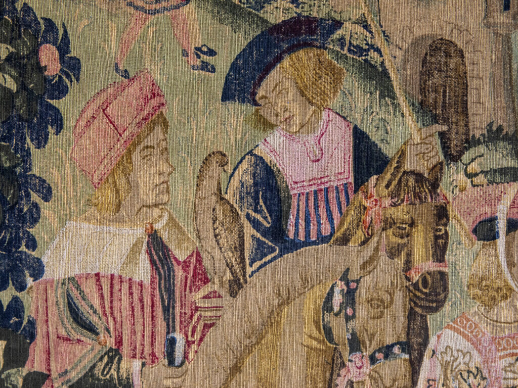 Вінтажний гобелен «Виїзд на полювання»