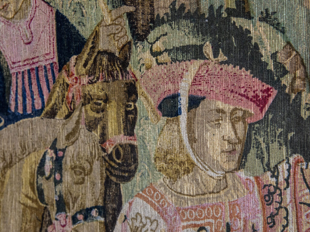 Вінтажний гобелен «Виїзд на полювання»