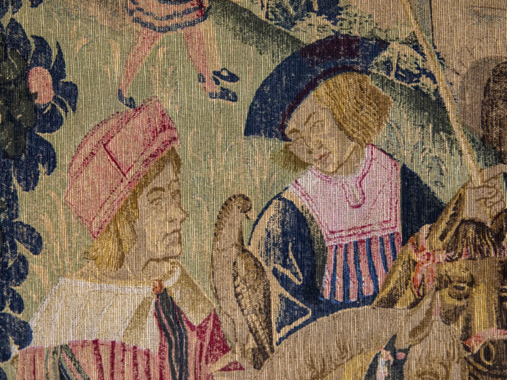 Вінтажний гобелен «Виїзд на полювання»