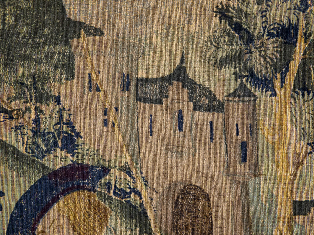 Вінтажний гобелен «Виїзд на полювання»