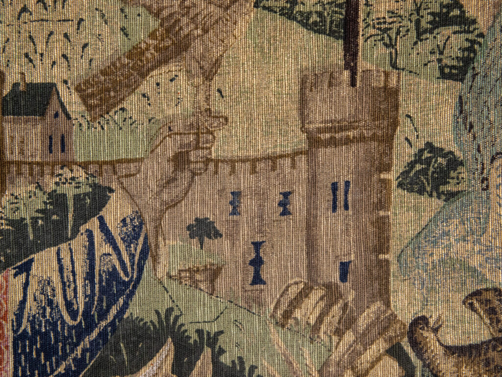 Вінтажний гобелен «Виїзд на полювання»