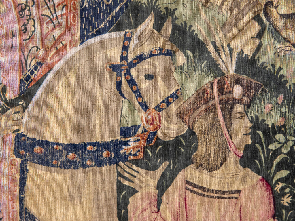 Вінтажний гобелен «Виїзд на полювання»