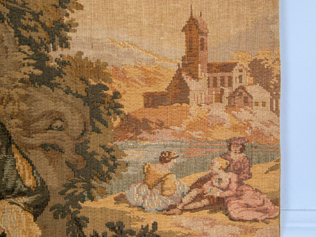 Вінтажний гобелен з галантною сценою