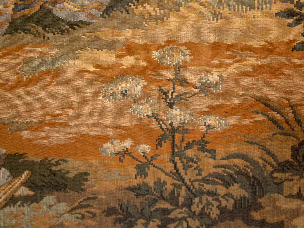 Вінтажний гобелен з галантною сценою