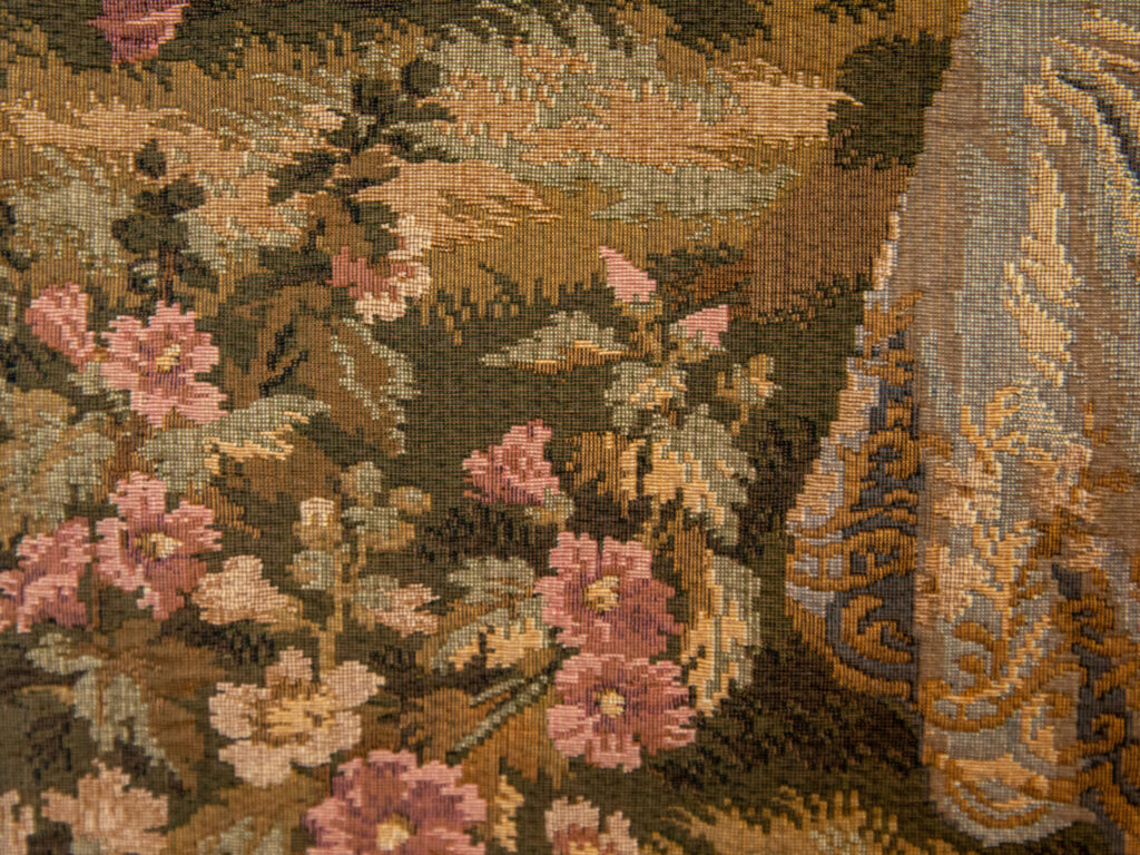 Вінтажний гобелен з галантною сценою