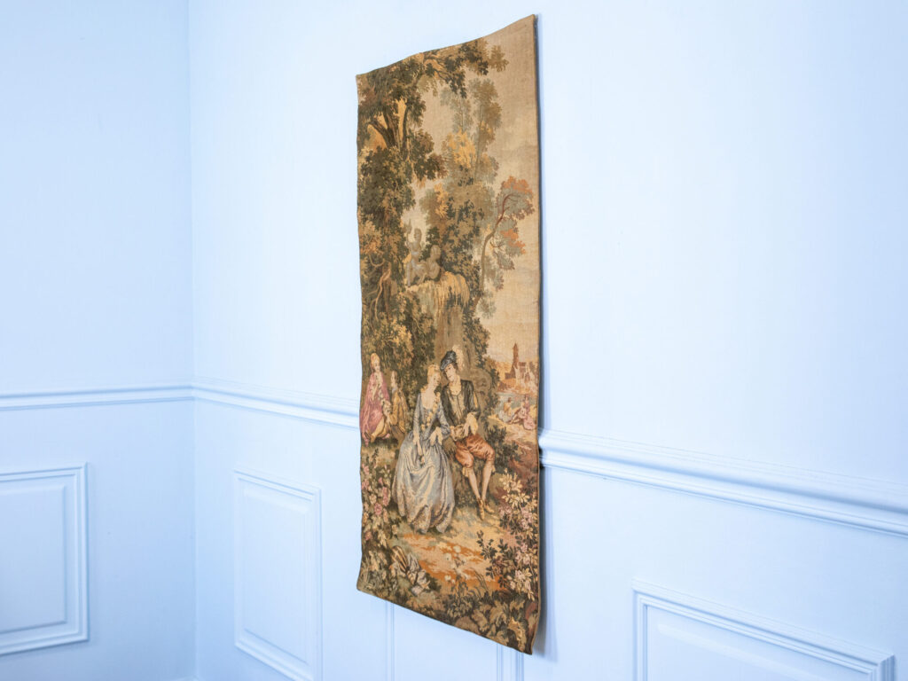 Вінтажний гобелен з галантною сценою