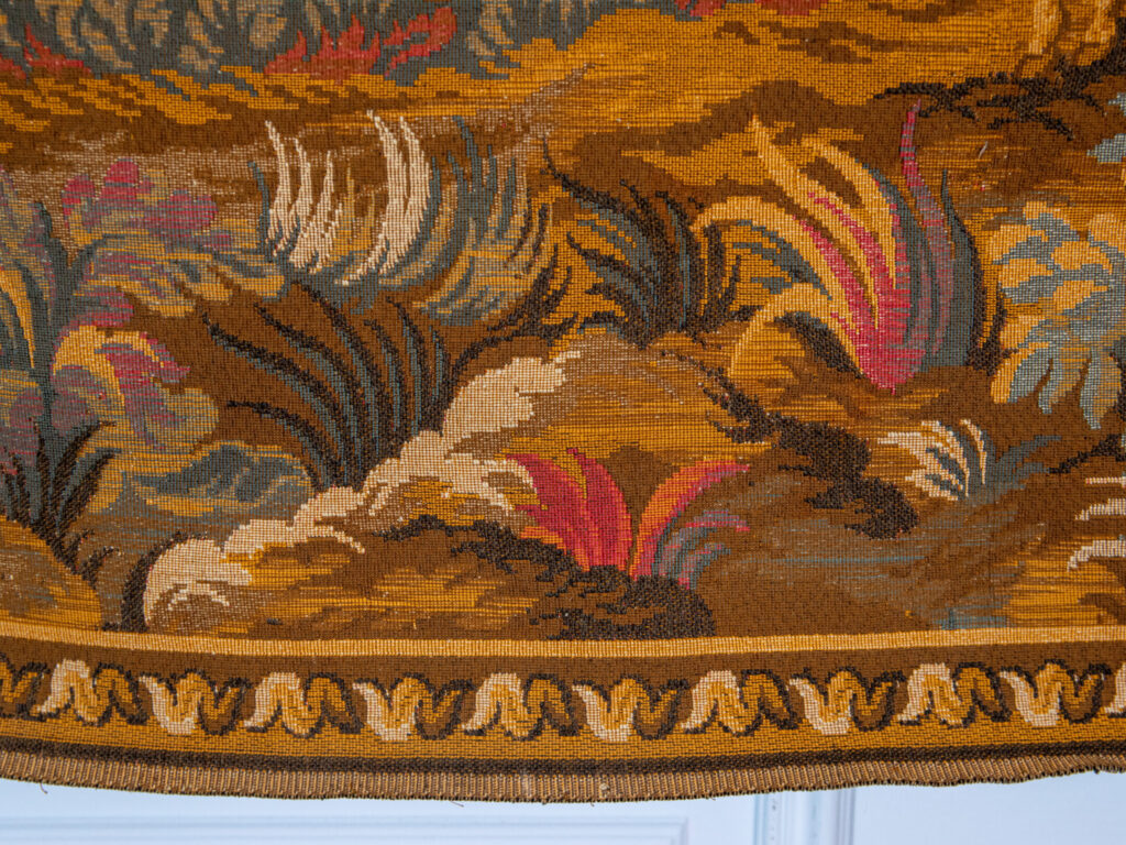 Вінтажний гобелен з мисливською сценою