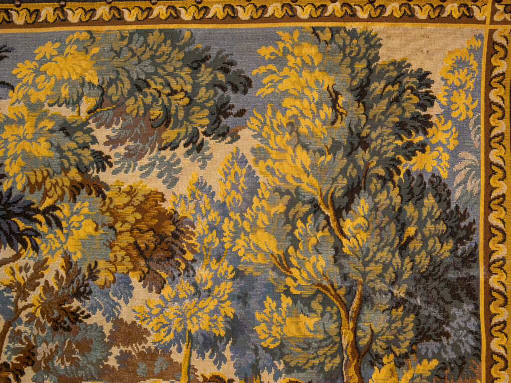 Вінтажний гобелен з мисливською сценою