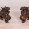 Деревянные статуэтки китайских львов-хранителей