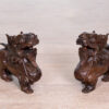 Деревянные статуэтки китайских львов-хранителей