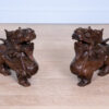 Деревянные статуэтки китайских львов-хранителей