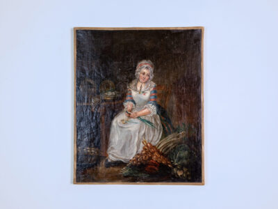 Антикварний живопис «Гарна кухарка»