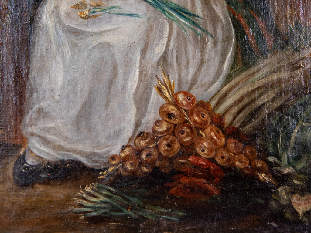 Антикварний живопис «Гарна кухарка»