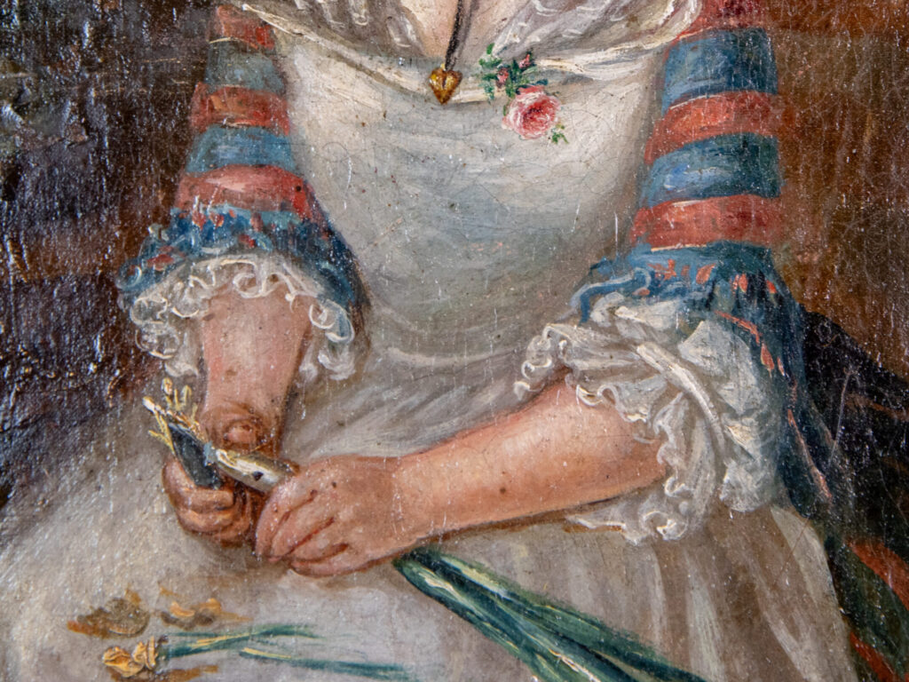 Антикварний живопис «Гарна кухарка»