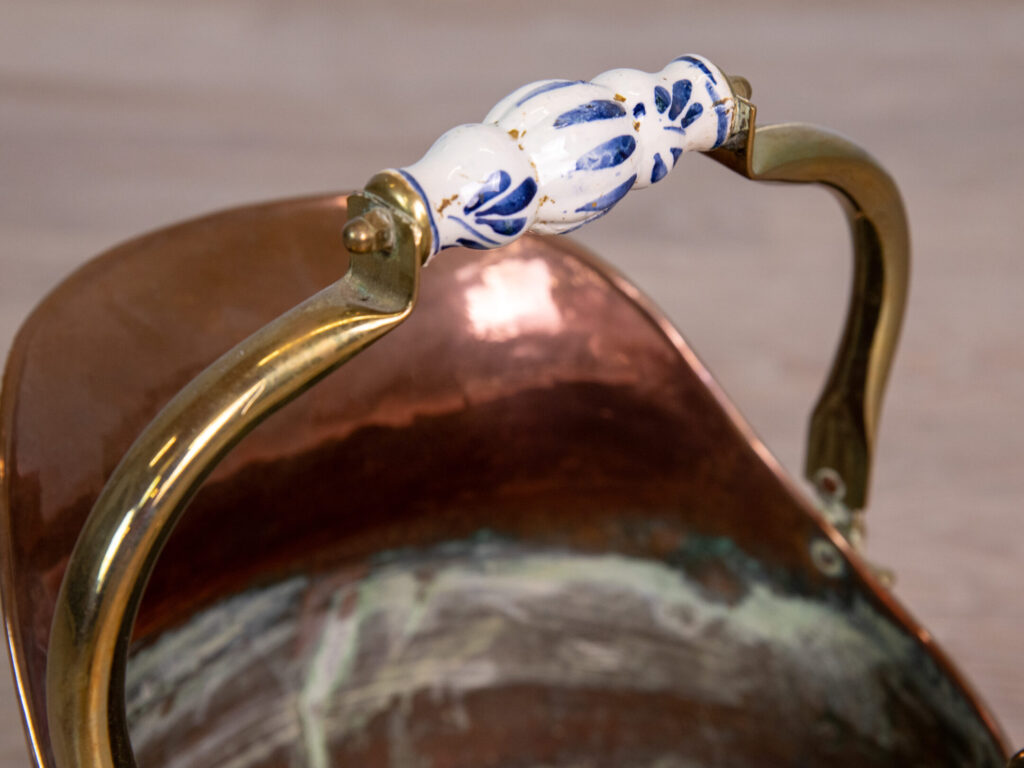 Антикварне мідне відро для вугілля