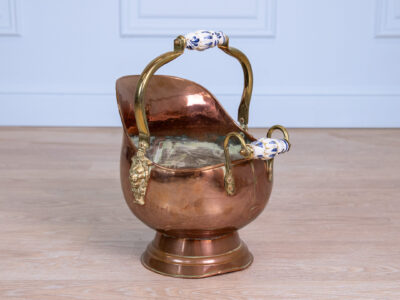 Антикварне мідне відро для вугілля