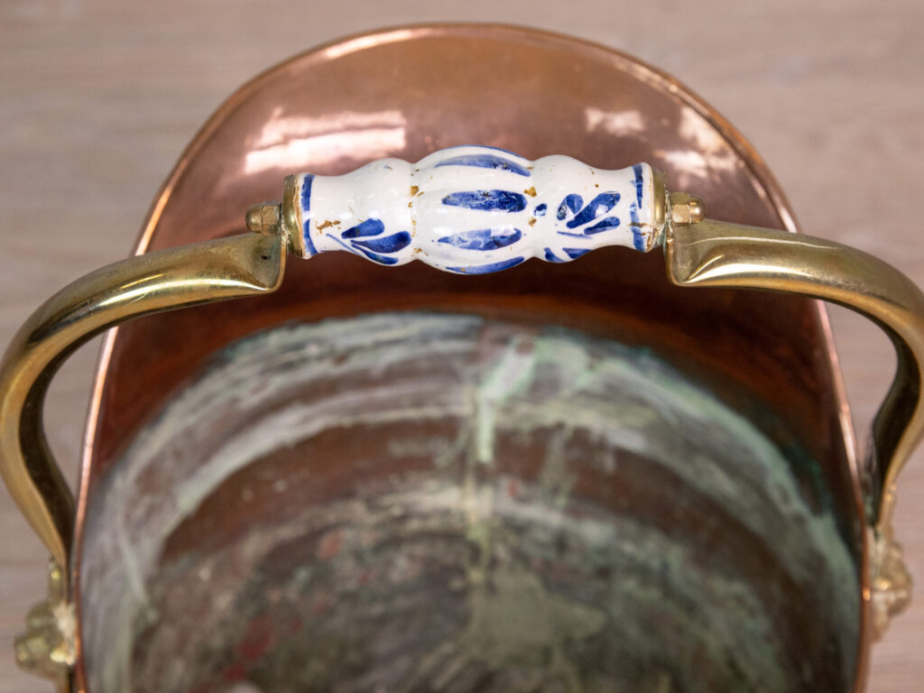 Антикварне мідне відро для вугілля