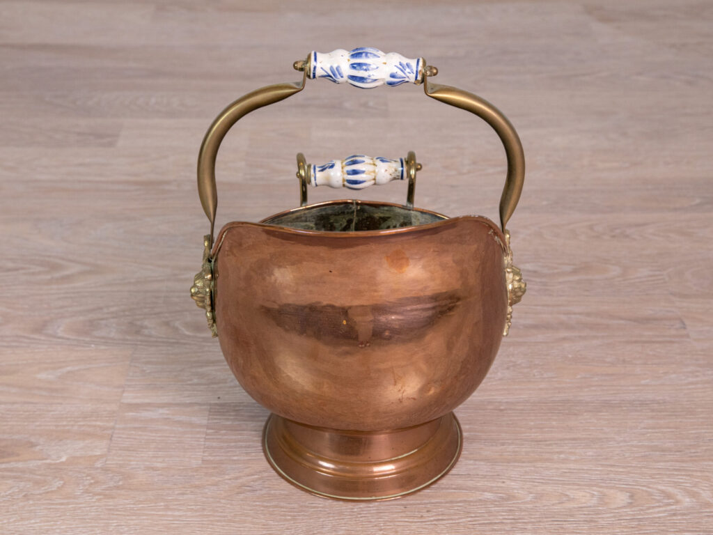 Антикварне мідне відро для вугілля