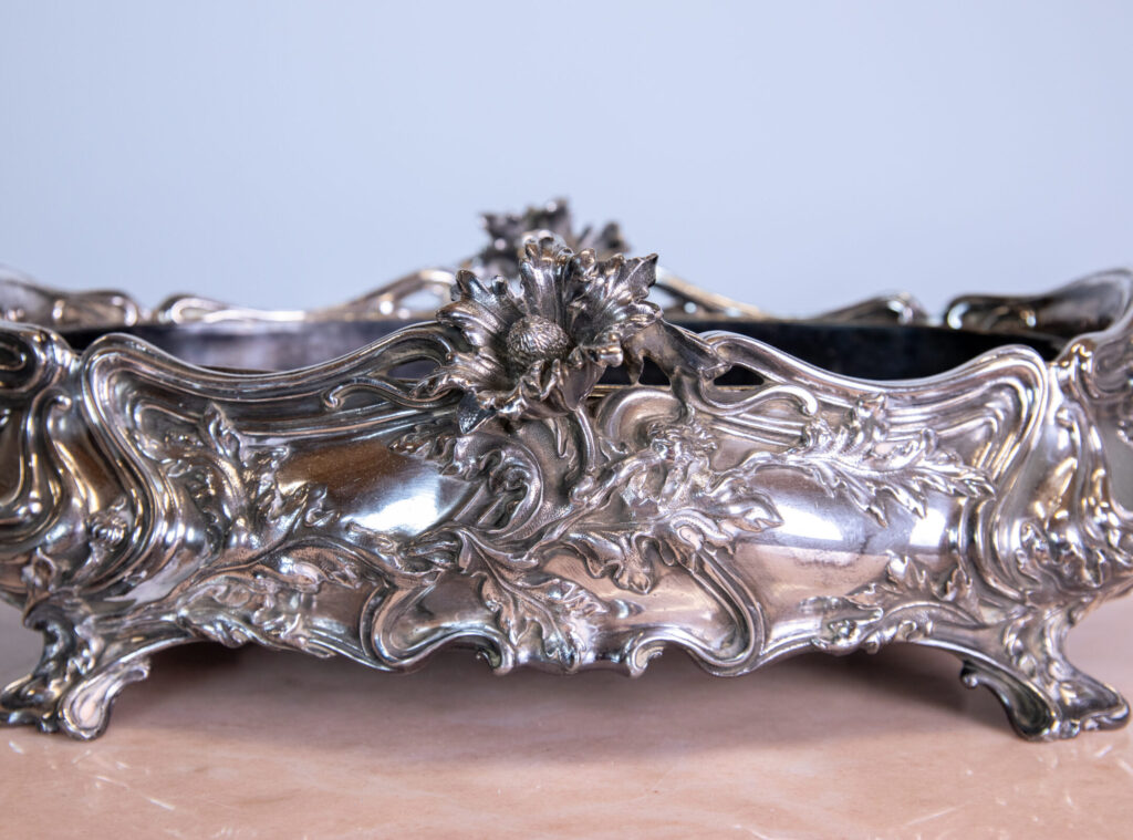 Антикварне посріблене кашпо, Victor Saglier