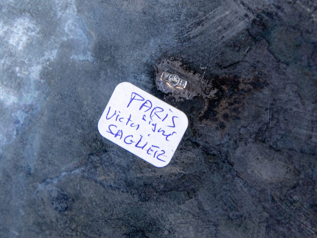 Антикварне посріблене кашпо, Victor Saglier