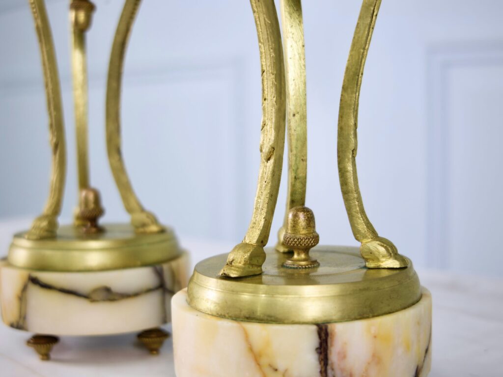 Пара антикварних касолет у стилі Людовика XVI