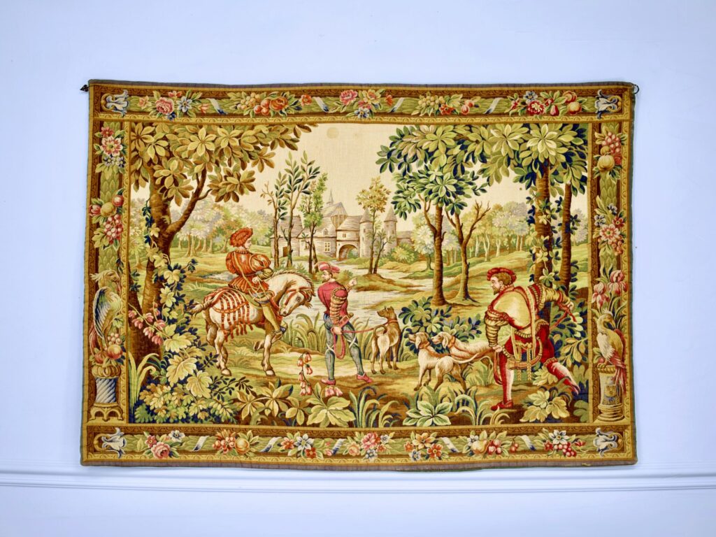 Вінтажний гобелен «Повернення з полювання»