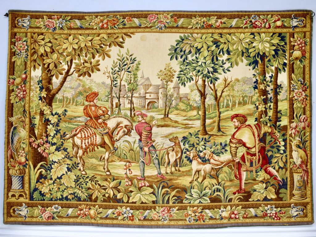 Вінтажний гобелен «Повернення з полювання»