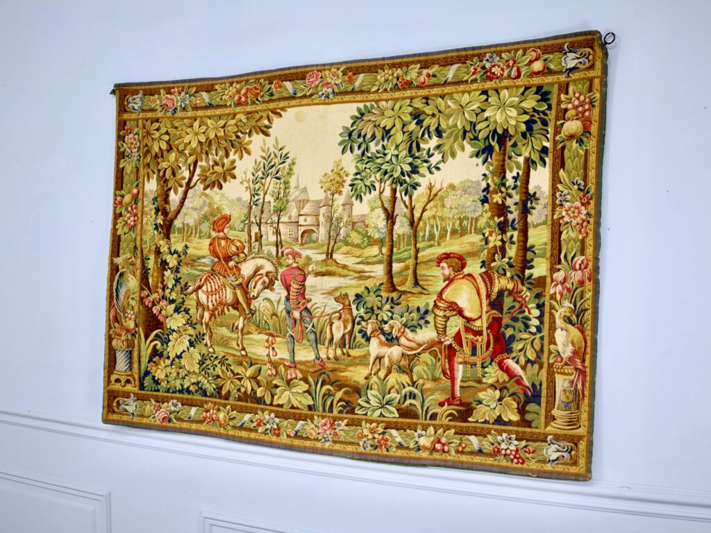 Вінтажний гобелен «Повернення з полювання»