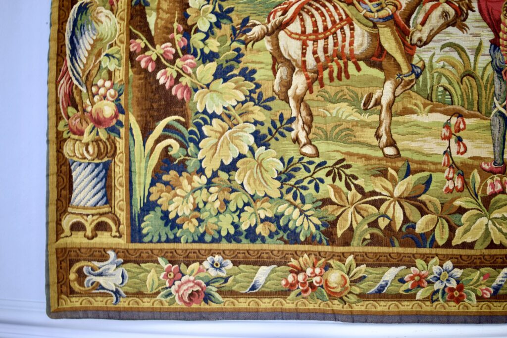 Вінтажний гобелен «Повернення з полювання»