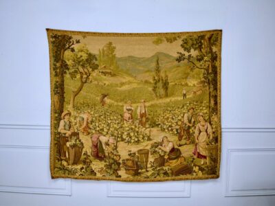 Вінтажний гобелен «Збір винограду»