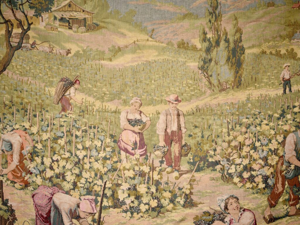 IMG_1240 Вінтажний гобелен «Збір винограду»