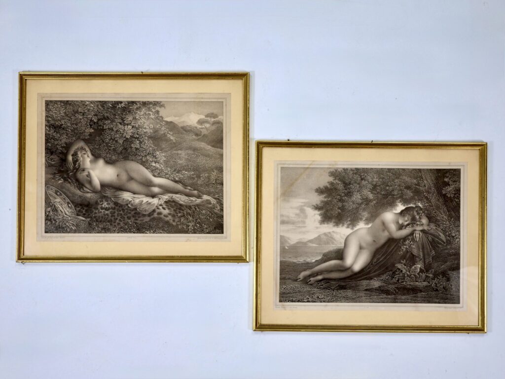 Антикварні літографії авторства Жана-Батиста Обрі-Леконта (Jean-Baptiste Aubry-Lecomte)