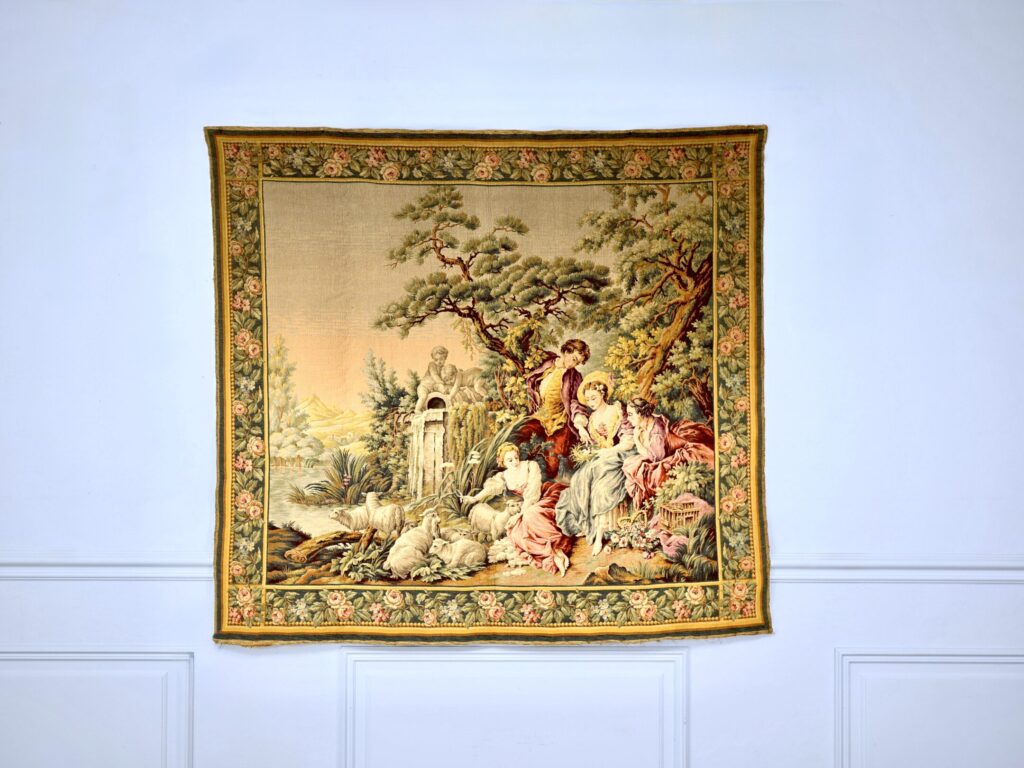 Вінтажний гобелен «Буколічна сцена»