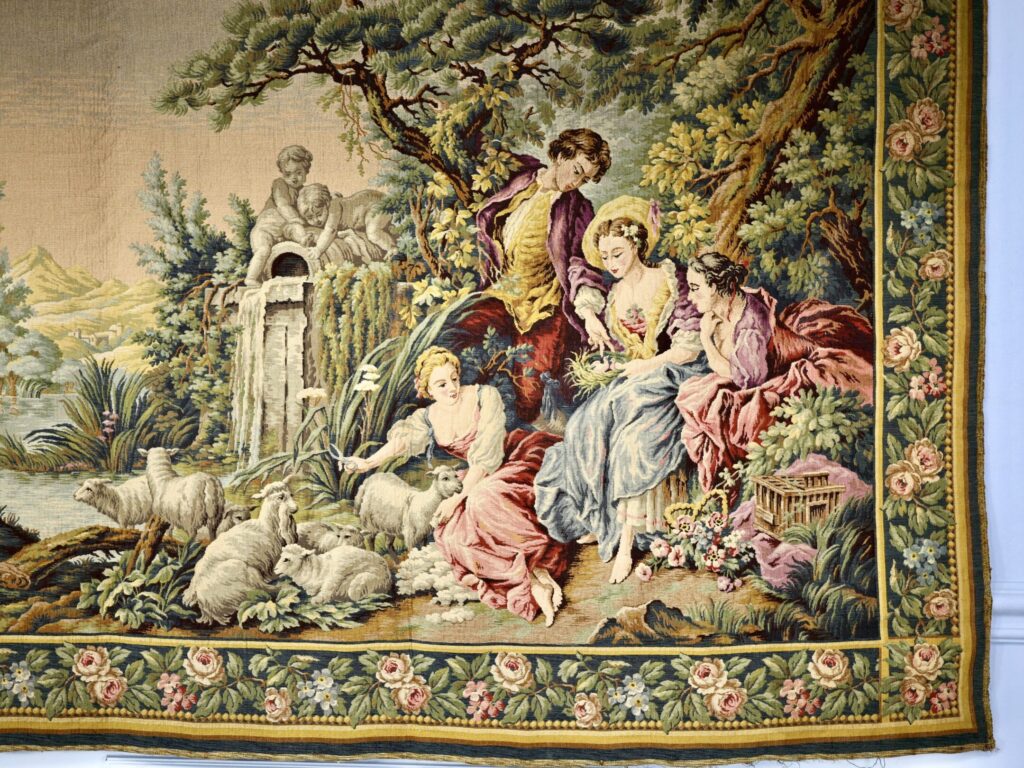 Вінтажний гобелен «Буколічна сцена»