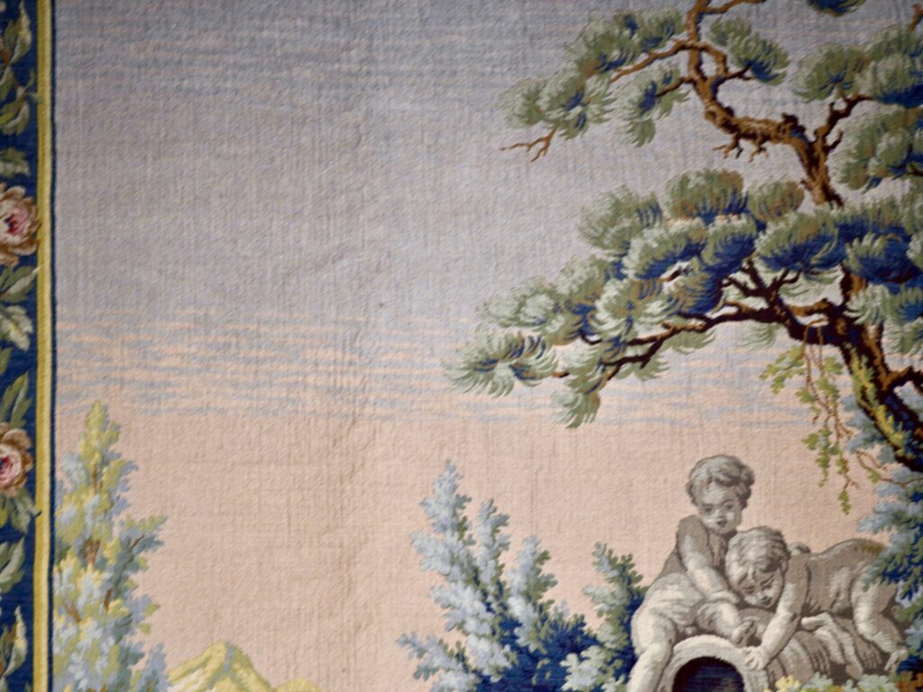 Вінтажний гобелен «Буколічна сцена»