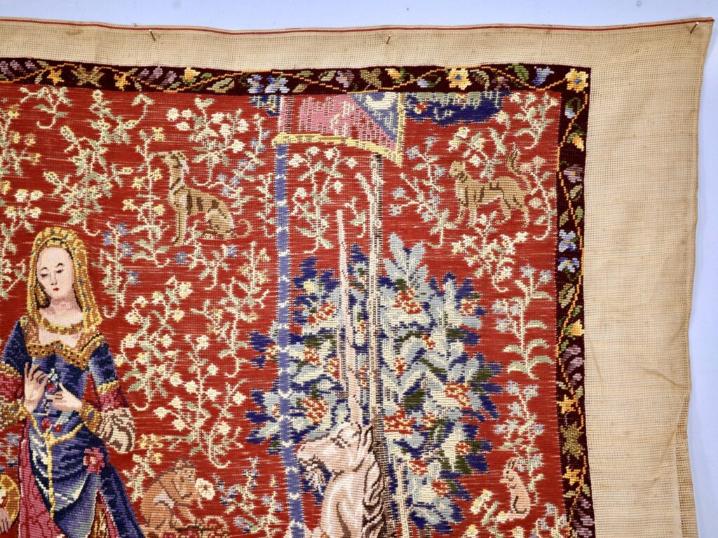 Винтажный гобелен «Дама с единорогом»