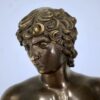 Антикварна бронзова скульптура «Антіной»