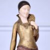 Вінтажна скульптура «Дама з хортами», Demeter H. Chiparus