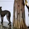 Вінтажна скульптура «Дама з хортами», Demeter H. Chiparus
