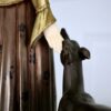 Вінтажна скульптура «Дама з хортами», Demeter H. Chiparus