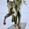Скульптура «Женщина с гончей», А. Делатур (A. Delatour)