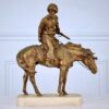 Антикварна бронзова скульптура «Козак-вершник», Рене Паріс