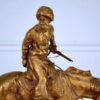 Антикварна бронзова скульптура «Козак-вершник», Рене Паріс