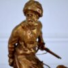 Антикварна бронзова скульптура «Козак-вершник», Рене Паріс