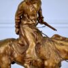 Антикварна бронзова скульптура «Козак-вершник», Рене Паріс