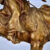 Антикварна бронзова скульптура «Козак-вершник», Рене Паріс