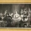 Антикварна гравюра «Загадка Самсона»