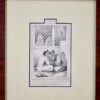 Антикварная гравюра «Армянский епископ исповедует»